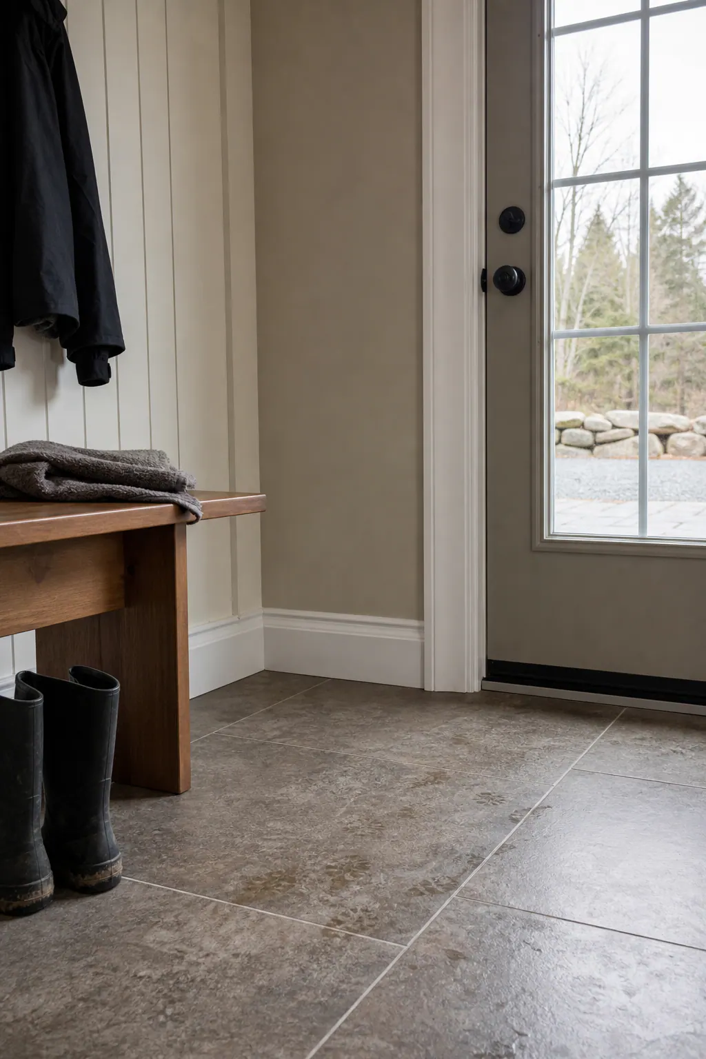 Moisture-Resistant Trim at a Wet Entry