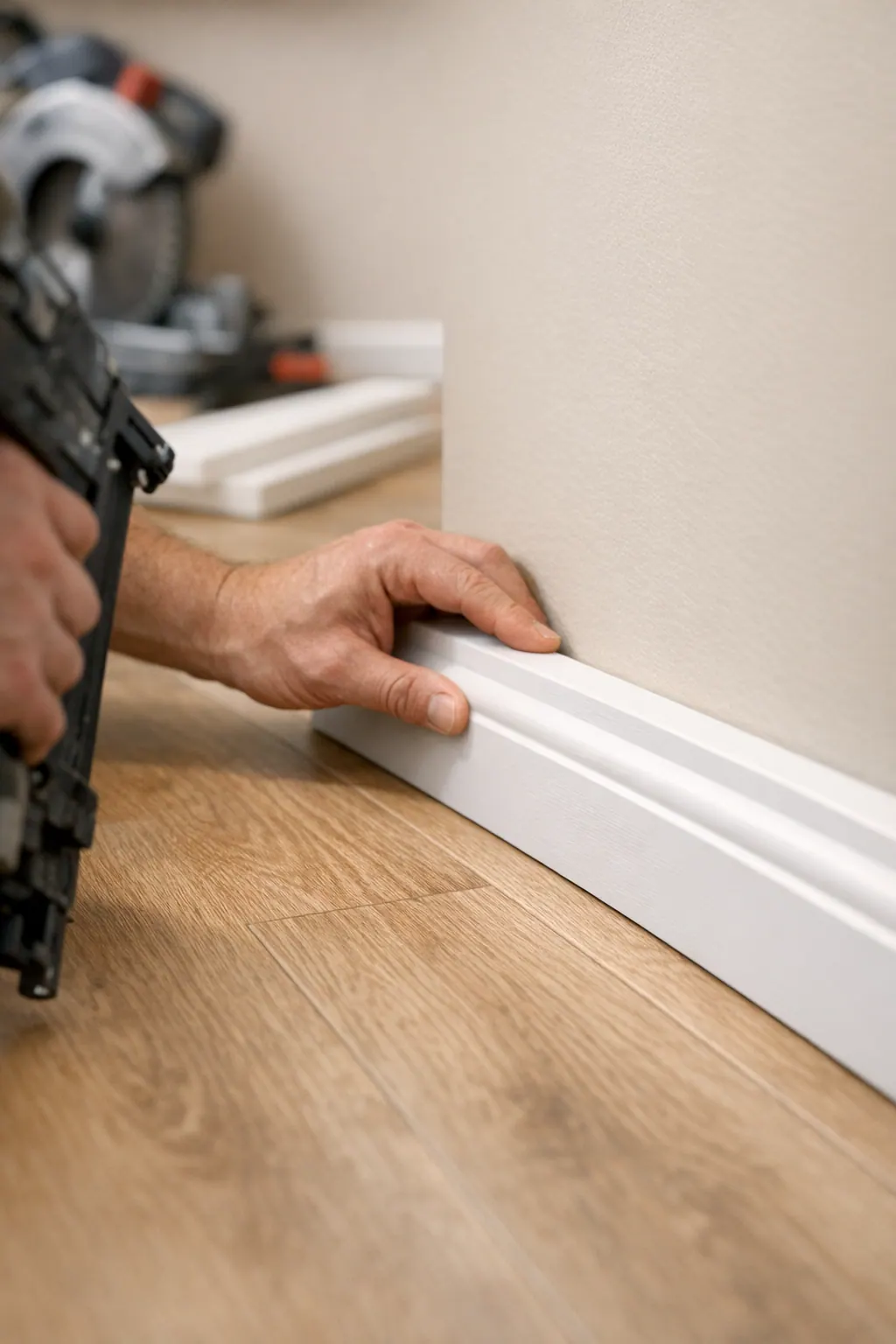Baseboard After Hard Flooring