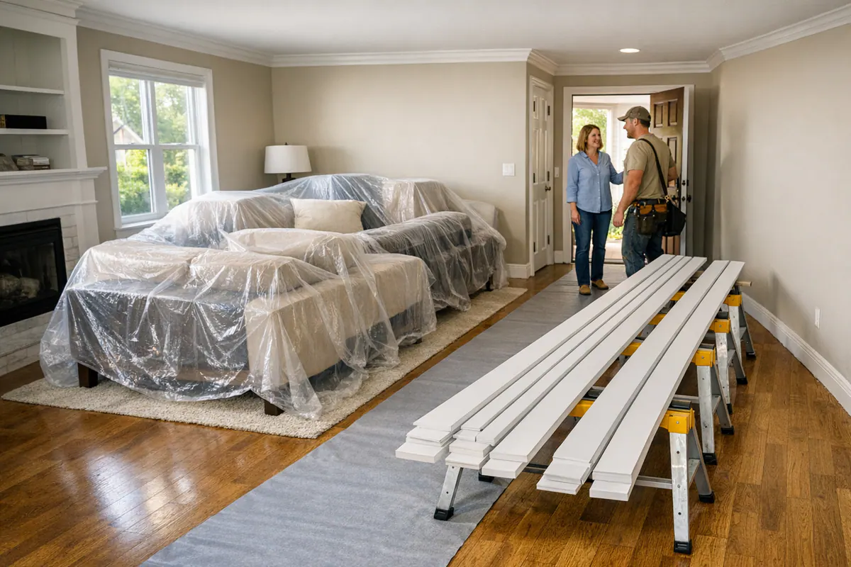 Prepared Home Before Trim Installation